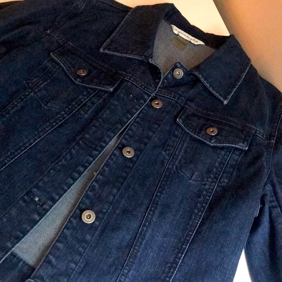 Bianca Nygard Dark Jean Jacket Sz 10 - Picture 1 of 8